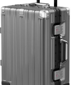 20 Inch Zipperless Hard Shell Carry On Suitcase with Wheels
