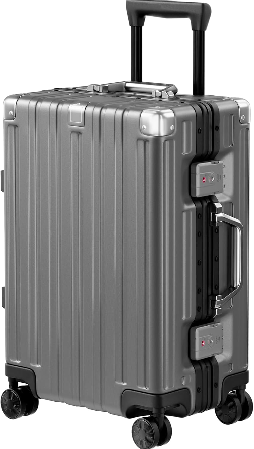 20 Inch Zipperless Hard Shell Carry On Suitcase with Wheels
