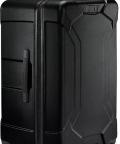 28 Inch Medium Hard Shell Checked Luggage with Spinner Wheels and Self Repairing Zipper
