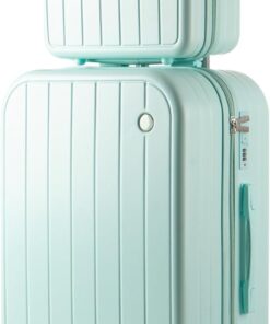 2-Piece Carry-On Luggage Set with Spinner Wheels and Durable Hard Shell Construction
