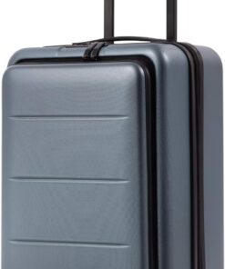 Carry-On Luggage with ABS+PC Hard Shell, Spinner Wheels and Front Pocket
