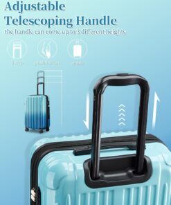Alternative view of 24 Inch Large Hard Shell Checked Luggage with Lightweight Material, Combination Lock and Spinner Wheels