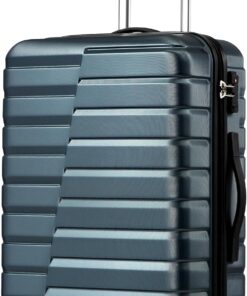 Carry-On Hard Shell Luggage with PC+ABS Construction, Spinner Wheels, TSA Lock and Telescoping Handle
