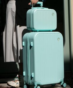 Alternative view of 2-Piece Carry-On Luggage Set with Spinner Wheels and Durable Hard Shell Construction